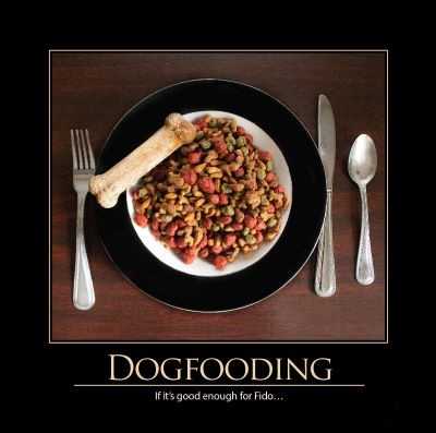 what does dog food mean in software