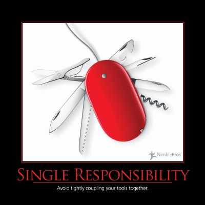 single responsibility principle.